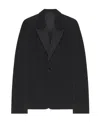 Givenchy Peak-lapel Single-breasted Wool Blazer In Black