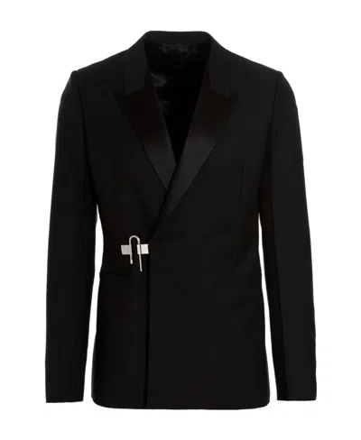 Givenchy Peak-lapels Hook-fastening Blazer In Black