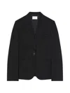 Givenchy Single-breasted Jacket In Wool And Mohair In Black