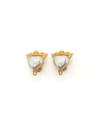Givenchy Pearl Clip-on Earrings In Gold