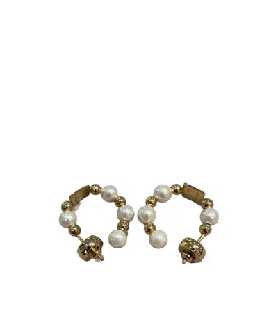 Givenchy Pearl Earrings In Multicolor