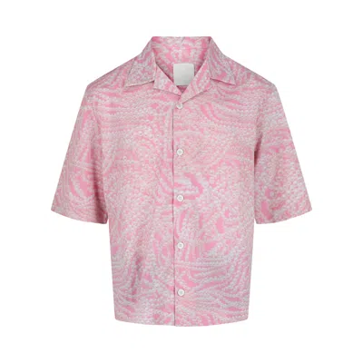 Pre-owned Givenchy Pearl Print Hawaiian Shirt 'pink/white' | Men's Size 43
