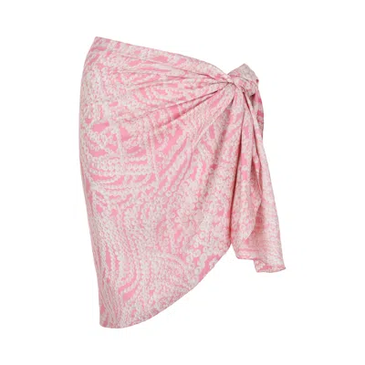 Pre-owned Givenchy Pearl Print Sarong 'pink/white' | Women's Size 36