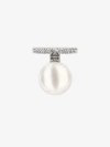 GIVENCHY PEARL RING IN METAL WITH CRYSTALS