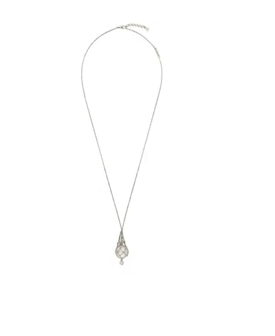 Givenchy Pearling Necklace In Gray