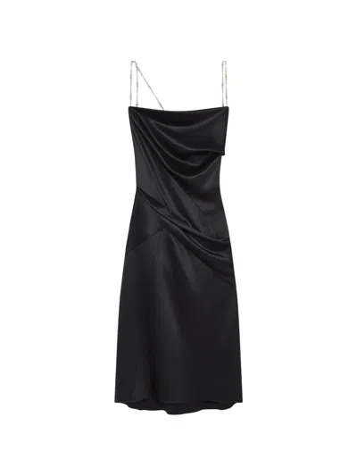 Givenchy Pearls Straps Dress In Black