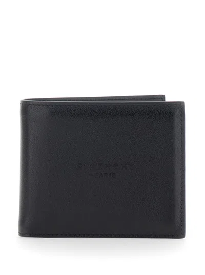 Givenchy Pebbled Leather Wallet In Black