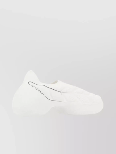 GIVENCHY PECULIAR ROUND TOE TECH FABRIC SLIP-ONS