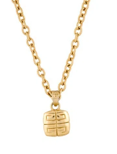 Pre-owned Givenchy Pendant Chain Necklace, 21.25" In Multi