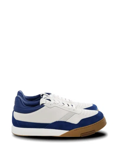 Givenchy Low Profile Sneakers Rubber Sole Suede Panels In Multi