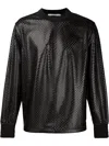 Givenchy Perforated Sweatshirt In Black