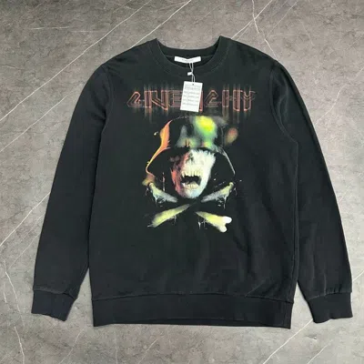 Pre-owned Givenchy Phantom Skull Crewneck Sweatshirt - Dmc In Black