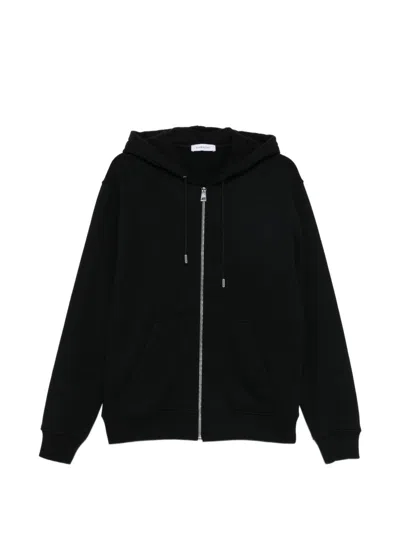 Givenchy Photographic Negative Print Full-zip Hoodie In Black