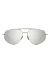 Givenchy Pilot-frame Sunglasses In Metallic