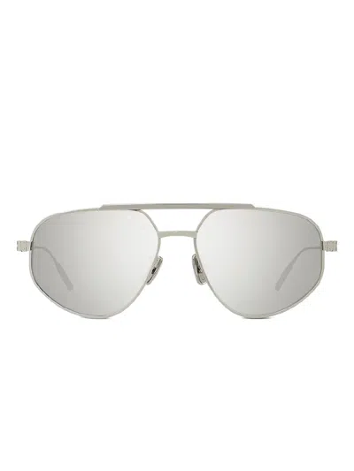 Givenchy Pilot-frame Sunglasses In Metallic