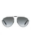 Givenchy Pilot-frame Sunglasses In Metallic