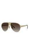 Givenchy 57mm Gradient Pilot Sunglasses In Multi