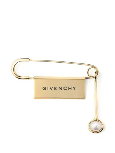 Givenchy Pin Brooch In Metal In Gold