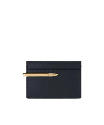 Givenchy Pinch Card Holder In Leather In Black