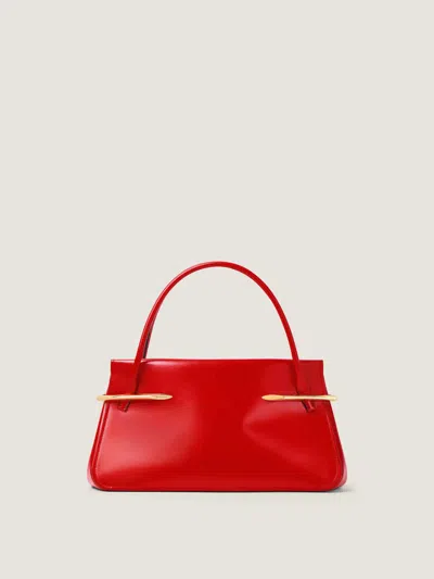 Givenchy Medium Pinch Bag In Leather In Red