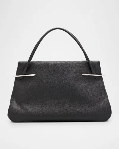 Givenchy Pinch Large Shoulder Bag In Grain Leather In Black