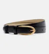 Givenchy Pinch Leather Belt In Black