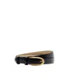 Givenchy Pinch Leather Belt In Black