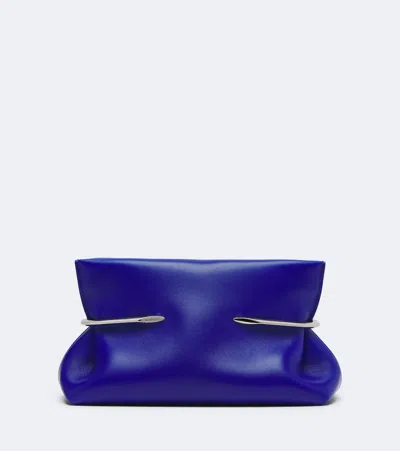 Givenchy Pinch Leather Clutch In Blue