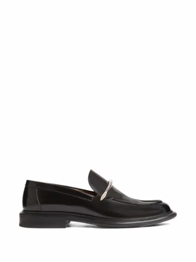 Givenchy Pinch Loafers In Brushed Leather In Black