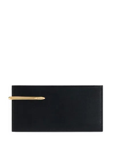 Givenchy Pinch Long Wallet In Leather In Schwarz