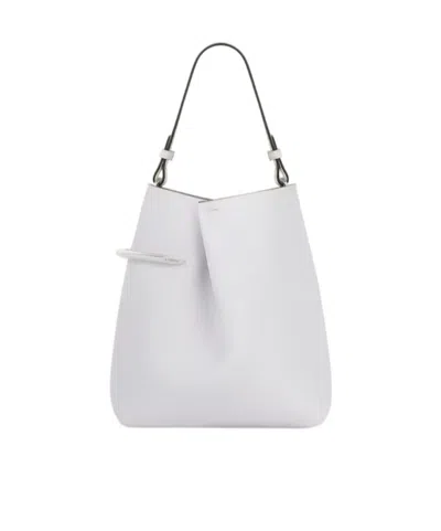 Givenchy Pinch Me Pouch In Nappa Leather In Cloud Gray
