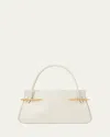 Givenchy Pinch Medium Shoulder Bag In Smooth Leather In White