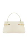 Givenchy Medium Structured Leather Handbag With Top Handle In Neutral