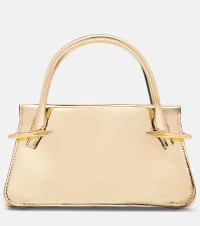 Givenchy Pinch Metallic Leather Tote Bag In Gold