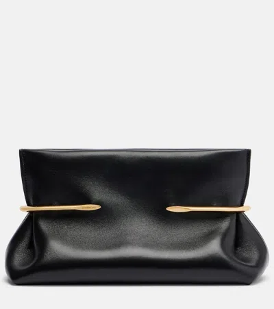 Givenchy Pinch Mini Leather Clutch In Black