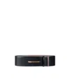 Givenchy Pinch Reversible Belt In Leather In Black