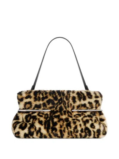 Givenchy Pinch Soft Clutch Mit Leopardenmuster In Nude