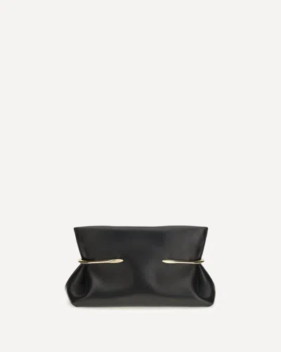 Givenchy Pinch Soft Clutch In Nappa Leather In Black