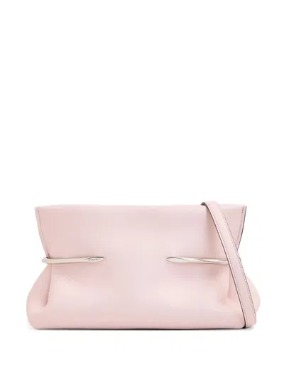 Givenchy Pinch Soft Leather Clutch Bag In Purple