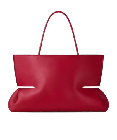 Givenchy Pinch Squeezed Horizontal Tote Bag In Nappa Leather In Red