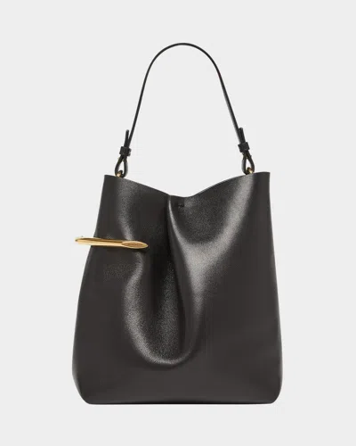 Givenchy Pinch Top-handle Bag In Grain Leather In Black