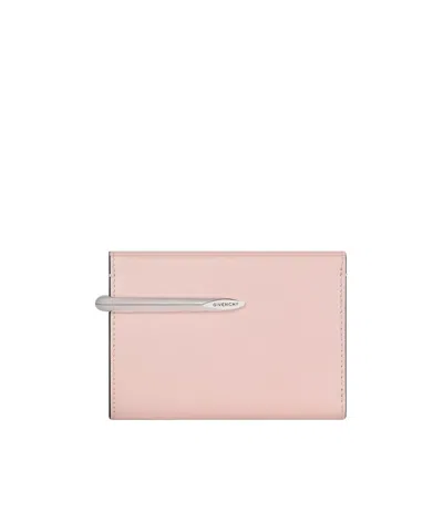 Givenchy Pinch Wallet In Leather In Baby Powder