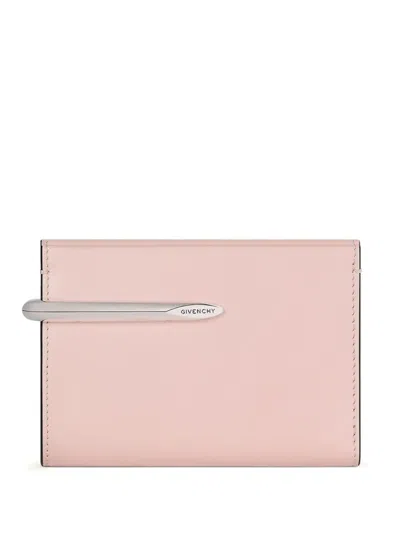 Givenchy Pinch Wallet In Leather In Pink