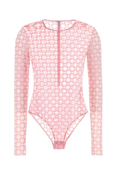 GIVENCHY PINK 4G-JACQUARD BODYSUIT