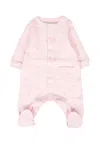 Givenchy Pink Babygrow For Baby Girl With Logo In Pink