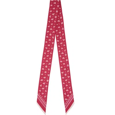 Givenchy Pink Bandana Bandeau Silk Scarf In Lipstick Pink