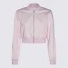Givenchy Cropped Cotton Bomber Jacket In Pink
