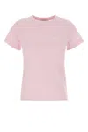 Givenchy Crew Neck Short Sleeve Straight Hem Top In Pink