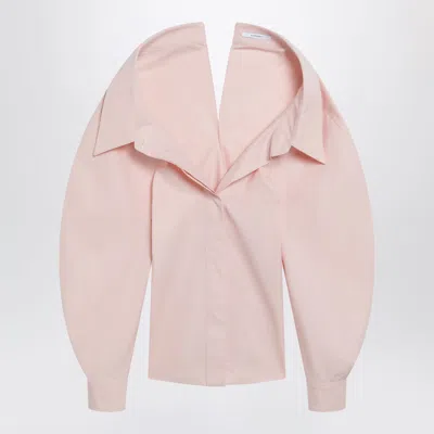 Givenchy Cut-out Poplin Shirt In Pink