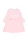 Givenchy Pink Dress For Baby Girl With Logo In Animal Print